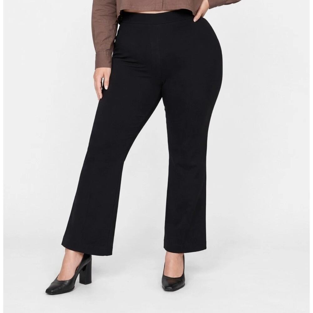 SPANX The Perfect Fit Ponte Kick Flare Pant Stretch Black Size 1X - 20386R